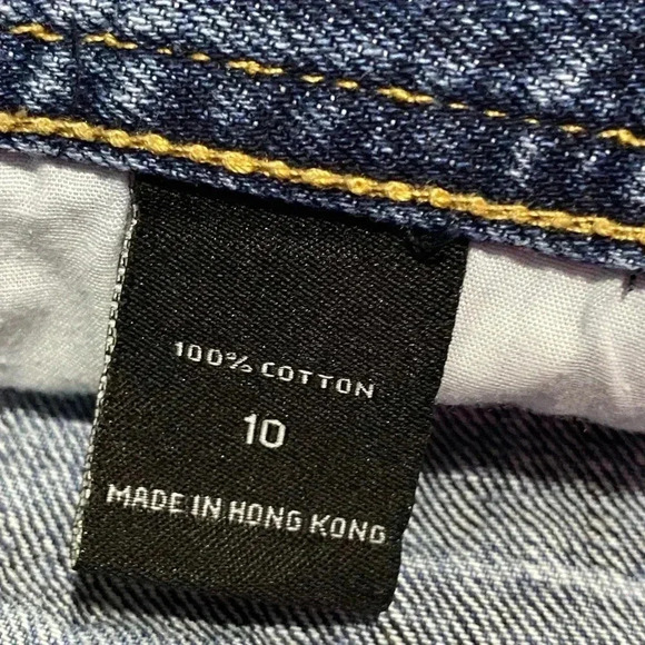 London Jean Y2K Denim Mini Skirt Distress - Picture 4 of 4